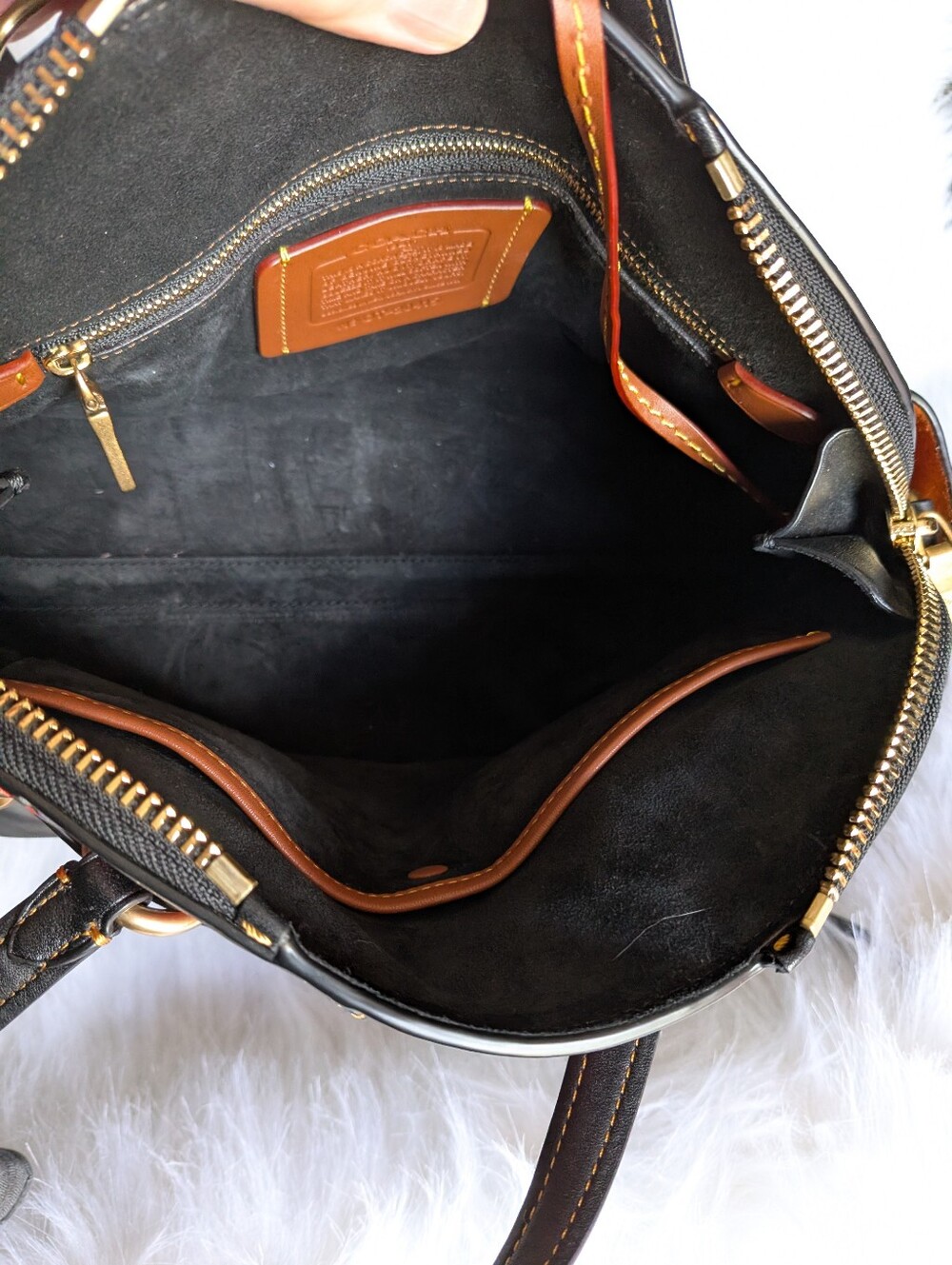Coach Ultra Rare Limited Edition Outlaw Patchwork Satchel - Picture 12 of 16